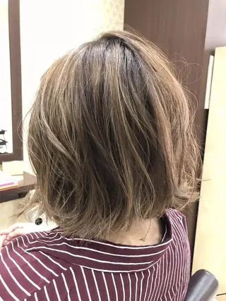 ミディアム カラー sato shoheiのヘアスタイル