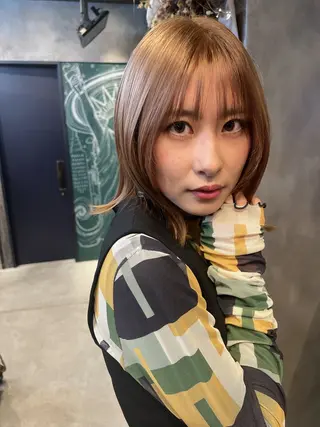 ミディアム カラー ミヨシマユ✨ チーフ就任記念🌈のヘアスタイル
