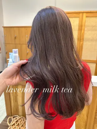 ロング カラー knot by belle所属・野田 尚Jr.スタイリストのヘアスタイル