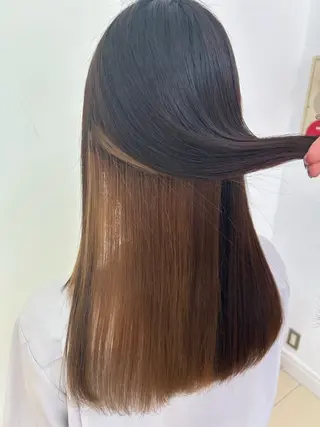 ロング パーマ 《艶髪縮毛矯正》 かのん☽⑅ ˖のヘアスタイル