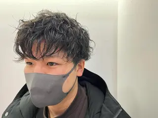ショート パーマ メンズ 韓国風メンズ/毛流れ ヘアなら須田龍世のヘアスタイル
