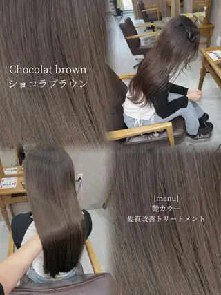 ロング Colore（コローレ）所属・顔タイプ/ダブルカラ ー/りりかのヘアスタイル