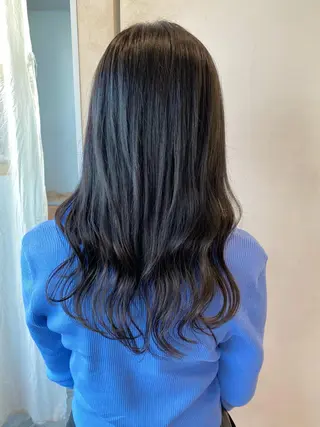 セミロング カラー On所属・顔まわりカット🌟 くびれヘア/寺門遥輝のヘアスタイル