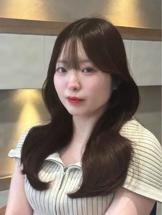 ロング カラー とろける艶髪レイヤー カット髪質改善しゅんのヘアスタイル