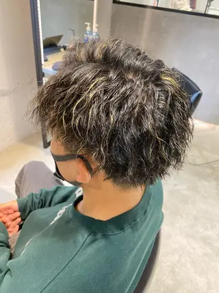 カラー パーマ メンズ 髪質改善/縮毛矯正 レイヤー/松川匠のヘアスタイル