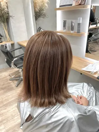 ミディアム カラー 我舞谷 将人のヘアスタイル