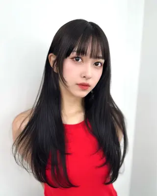 セミロング 前髪顔まわりカット 🌈中村海聖のヘアスタイル