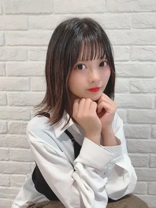 ミディアム カラー なりたいが叶う ながしまじゅんきのヘアスタイル