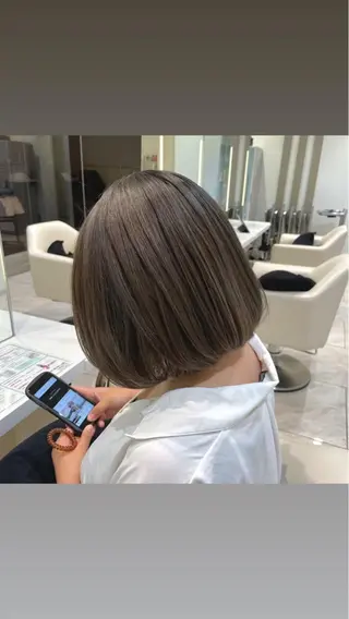 ショート カラー 波巻パーマ/毛流れ パーマ☘️りゅうせいのヘアスタイル