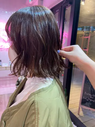 ミディアム カラー 艶感透明感カラー🤍 hinaのヘアスタイル