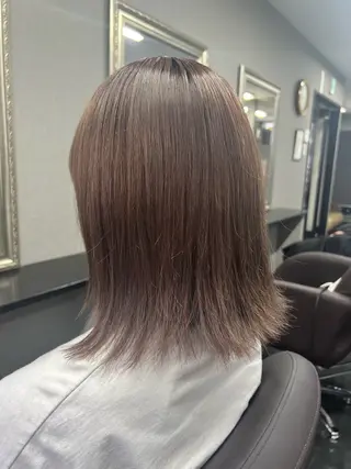 ミディアム カラー ハイトーンカラー 坂本 翼のヘアスタイル