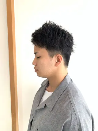 メンズ 名竹聖治/透明感 カラー/縮毛矯正のヘアスタイル