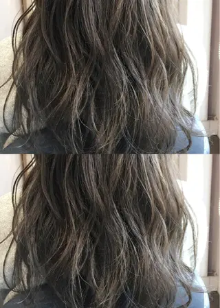 セミロング カラー 原宿サロン代表 デザインカラー伊藤卓のヘアスタイル