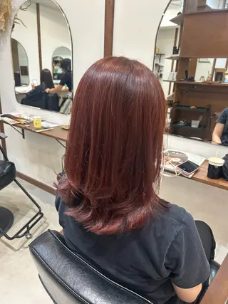 ミディアム カラー 透明感カラー🪽 mioのヘアスタイル