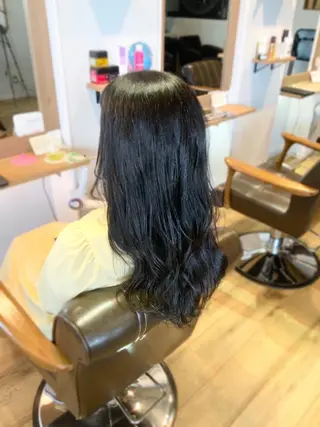 カラー ロング 堀 望美のヘアスタイル