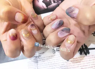 ネイル 4tunekick NAILS(フォーチュンキックネイルズ)所属・光森 淳子のネイルデザイン