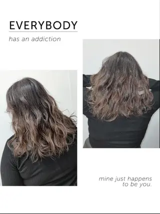 ロング カラー ヘアアレンジ 🩶ハイライトカラー 🩶ASH西葛西鈴木のヘアスタイル