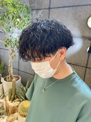 ショート パーマ メンズ 酸スト/フェザー パーマ/三谷海斗のヘアスタイル