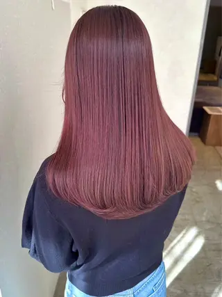 ロング カラー 細川 真希のヘアスタイル