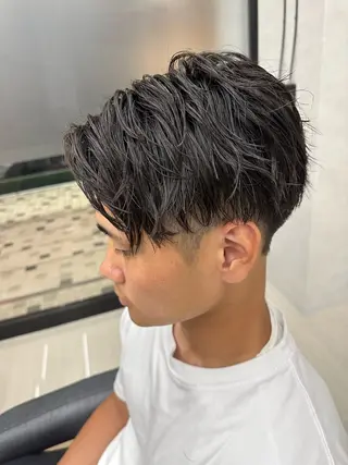 ショート パーマ メンズ 💈メンズ特化 美容師サキ💈のヘアスタイル