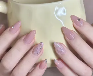 ネイル By moonネイル 🌷ワンホン/韓国風のネイルデザイン