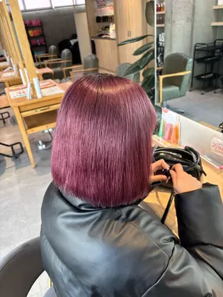 ショート カラー りあの🎀 /暖色カラー🍒のヘアスタイル