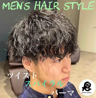 パーマ メンズ 『メンズ専門』 悠貴のヘアスタイル