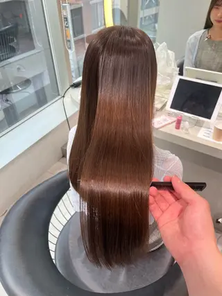 ロング パーマ レイヤー/髪質改善 /くびれショート加納のヘアスタイル