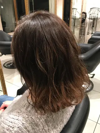 ミディアム カラー 永井大樹✨ 透明感カラー✨のヘアスタイル