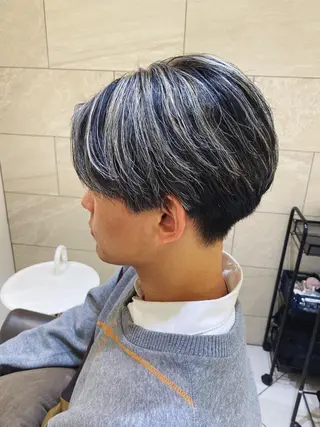 カラー メンズ 髪質改善/白髪ぼかし レイヤー 🌱千咲季のヘアスタイル