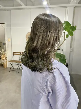 ミディアム カラー ヘアアレンジ ume所属・ひなの .のその他イメージ