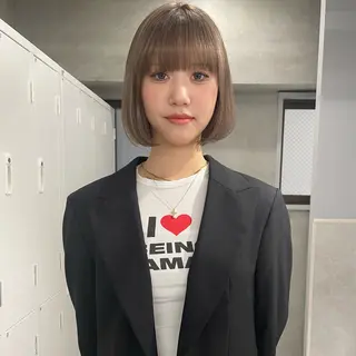 ショート ハイトーン/ボブ /HBL/AYUNAのヘアスタイル