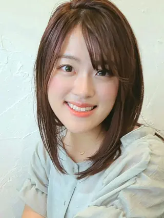 セミロング 【大宮】デザイナー Anne 諳 アンのヘアスタイル