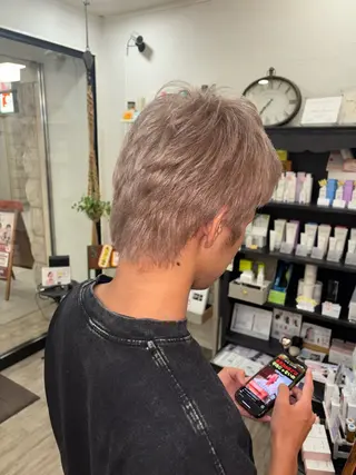 カラー メンズ hina /大曽根駅のヘアスタイル