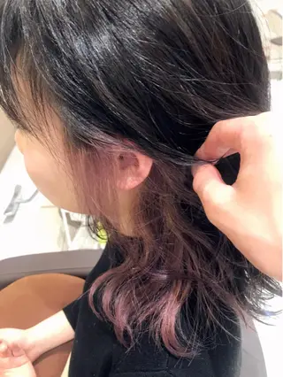 セミロング 新宿 木下拓哉のヘアスタイル