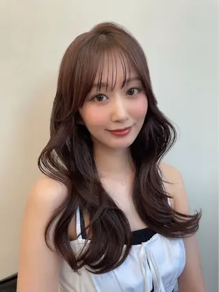 ロング カラー 関 珠季のヘアスタイル