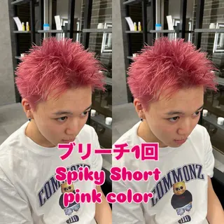 ショート メンズ スパイキーの鬼 ヒロムのヘアスタイル