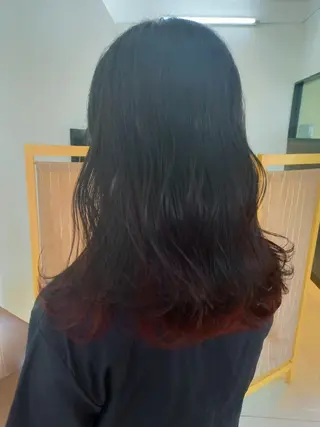 セミロング カラー 相馬 亜美のヘアスタイル