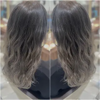 ロング カラー 全席個室　暖色カラー Zina松園優香🌸のヘアスタイル