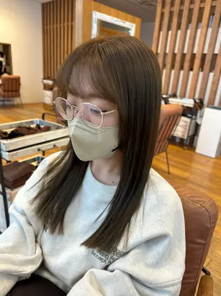 セミロング iroha/大阪梅田 /ニュアンスカラーのヘアスタイル