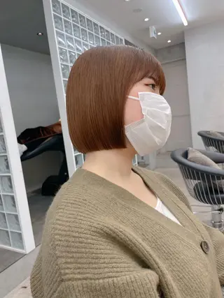 ショート Misaki /ボブ/縮毛矯正のヘアスタイル