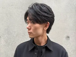 ショート パーマ メンズ runsuns所属・ダウンパーマ スポットパーマ稲村のヘアスタイル