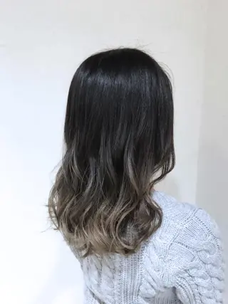 セミロング カラー パーマ ヘアアレンジ メンズ キッズ ネイル マツエク・マツパ バレイヤージュ/ 髪質改善/渡邉悟🌱のヘアスタイル