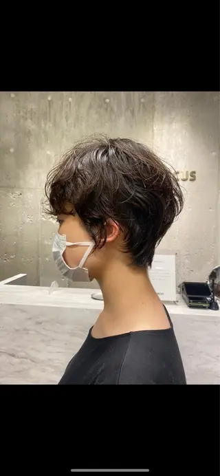 ショート 似合わせパーマ カラー/ゼンのヘアスタイル