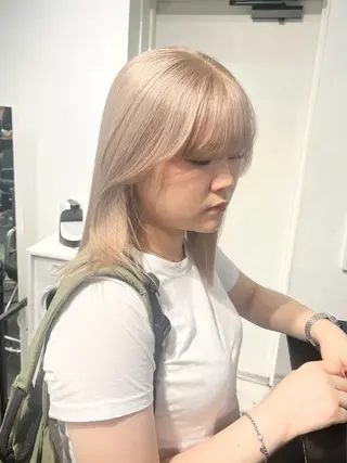 セミロング カラー HARU//原宿🤍 リピート率NO.1のヘアスタイル