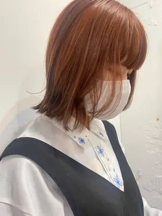 ショート カラー ヘアアレンジ satsuki 暖色・ブラウンカラーのヘアスタイル