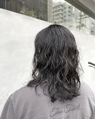 セミロング メンズ PARU hair salonのヘアスタイル