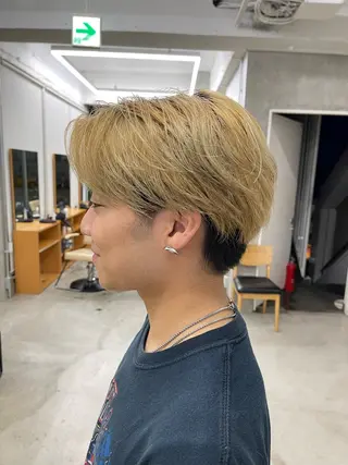 メンズ メンズカット パーマ[佐橋]のヘアスタイル