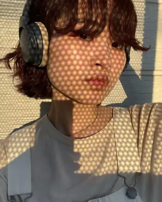 ミディアム カラー パーマ ヘアアレンジ メンズ キッズ ネイル マツエク・マツパ アイブロウ パーマスタイル🔅 sayacaのヘアスタイル