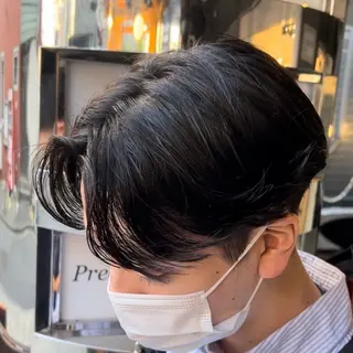 ショート パーマ メンズ シャドウパーマ/縦落 ちパーマ 大久保拓実のヘアスタイル